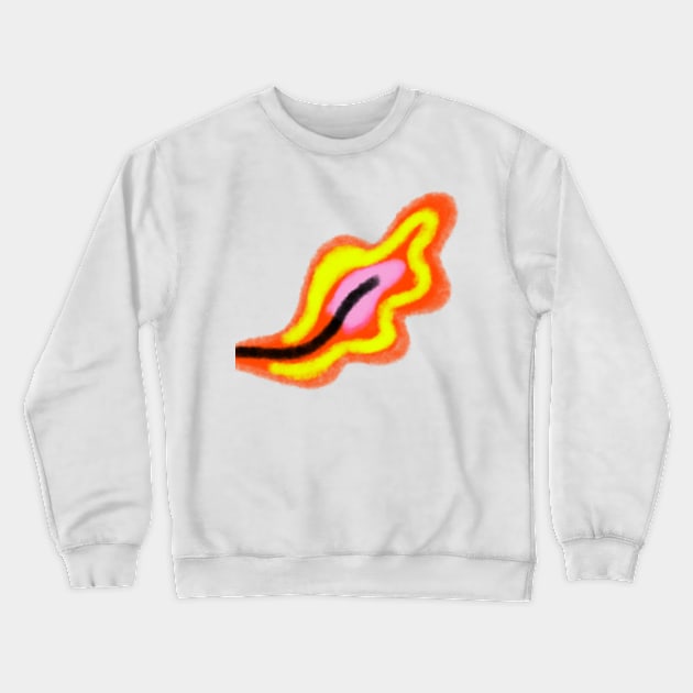 orange green blue watercolor abstract Crewneck Sweatshirt by Artistic_st